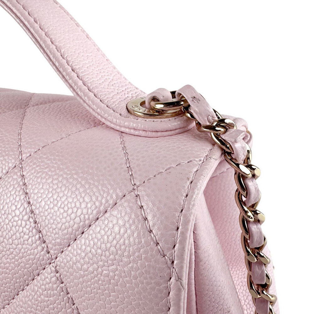 Chanel CHANEL Handbag Shoulder Bag Business Affinity Caviar Leather Light Pin... - Picture 7 of 14